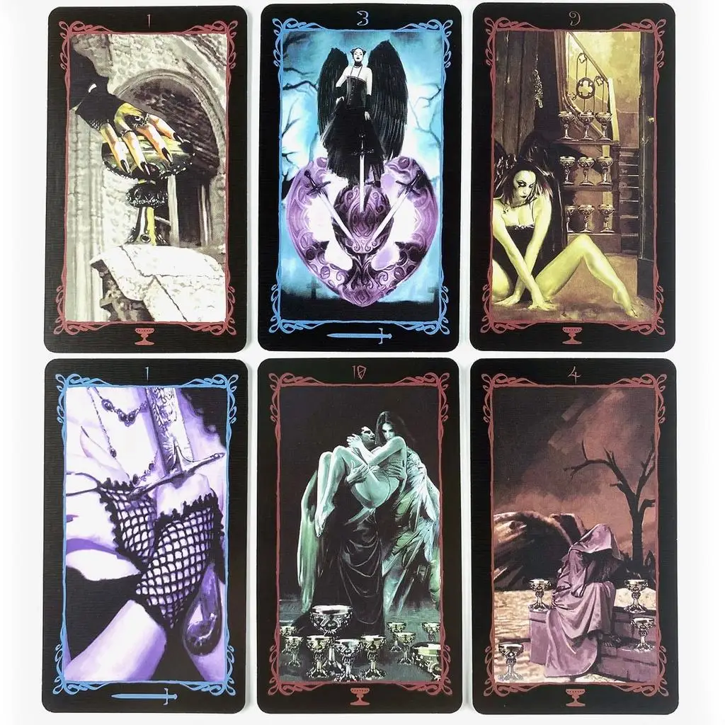 10.3*6cm Dark Angels Tarot Deck Leisure Party Board Game Fortune-telling Prophecy Oracle Cards 3