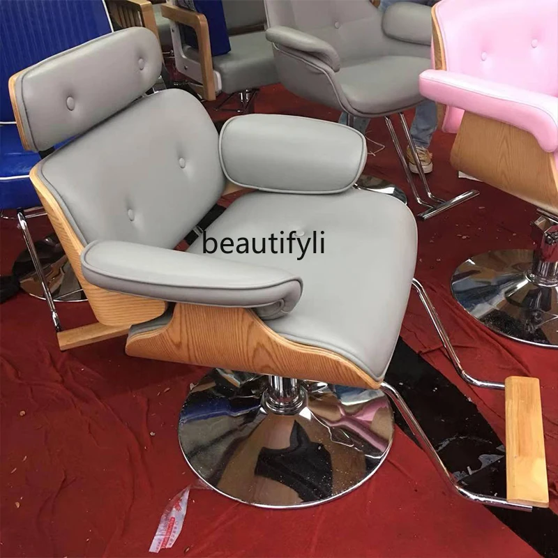 For Hair Salon Lifting Chair Hair Salon Chair Barber Shop Dyeing and Perming Chair Hair Cutting Chair