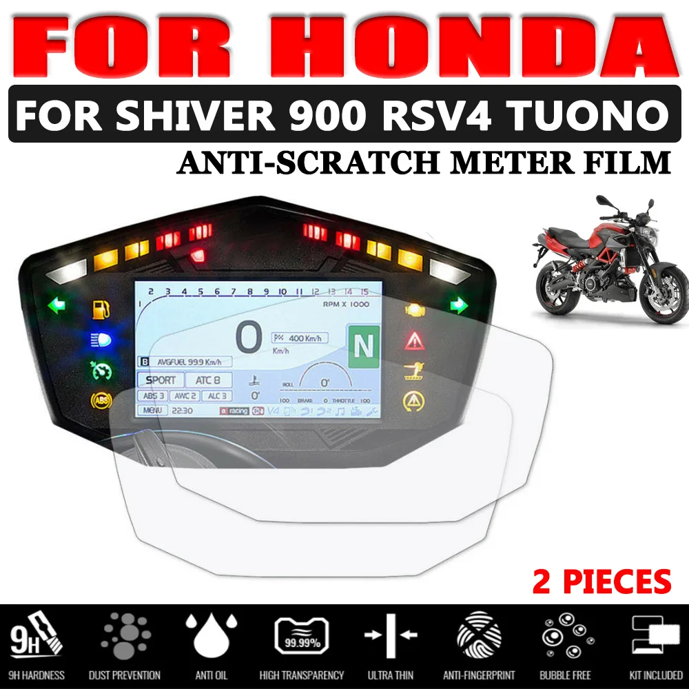 

For Aprilia Shiver900 Shiver 900 RSV4 TUONO 2017 - 2019 Motorcycle Accessories Cluster Scratch Protection Film Screen Protector