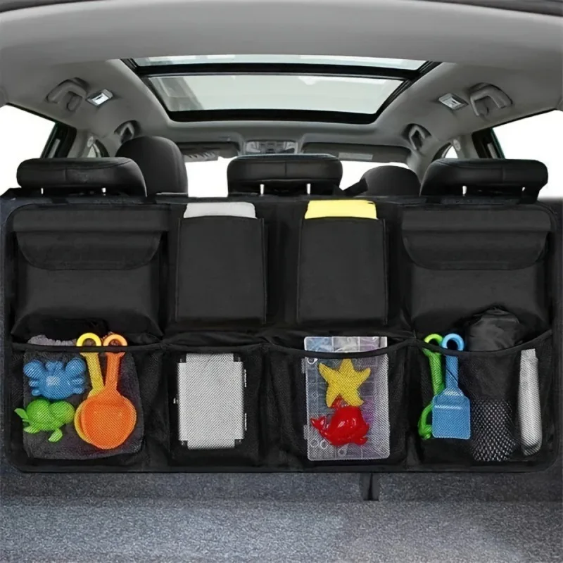 

Car trunk seat backrest storage bag Stow and Tidy Your Car with this Foldable Trunk Storage Organizer Maximize Your Car Space