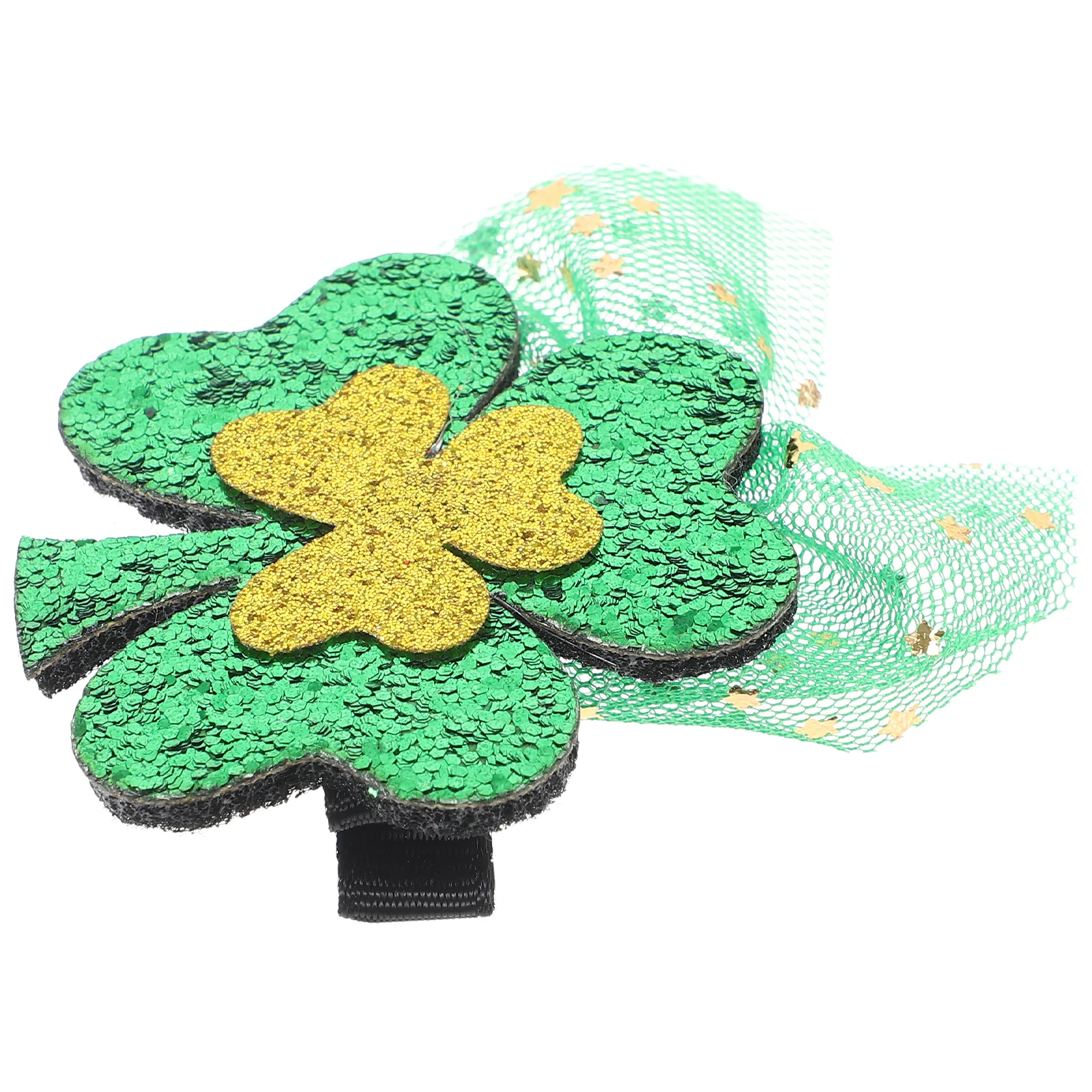 

Mesh Veil Barrette Party Hair Clip Decorative Hair Barrette St Patrick's Day Hair Accessory