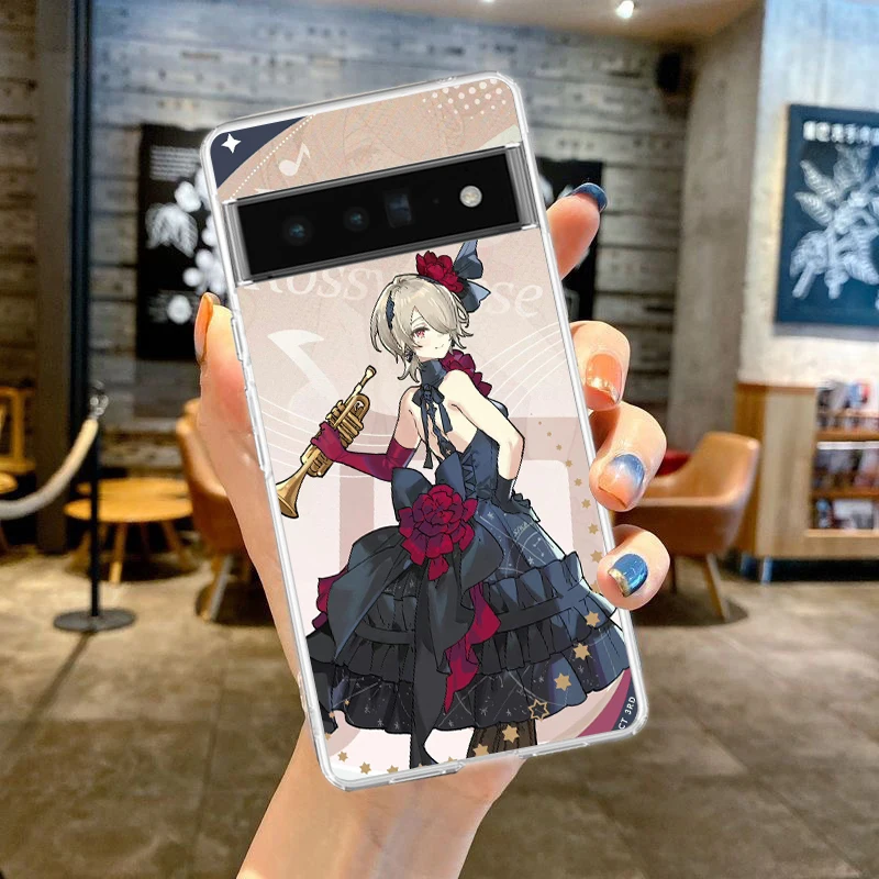 Silicone Shockproof Soft Transparent Phone Case Cover - Honkai Impact 3rd Design