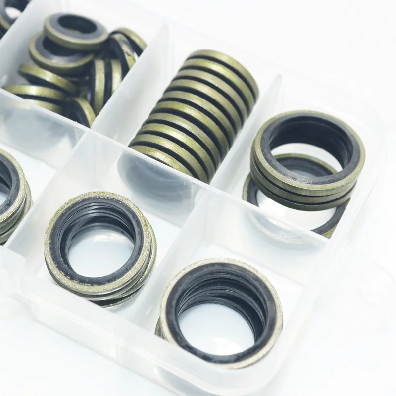 High-Pressure Hydraulic Pipe Seal Washer with Rubber Metal Shim and NBR Gasket O-ring