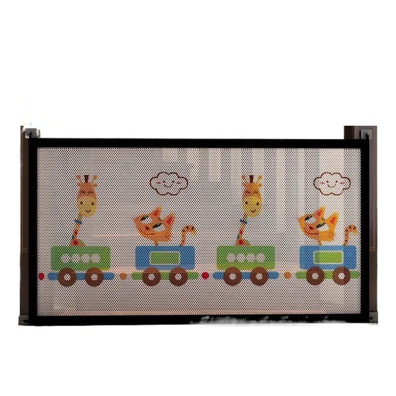Retractable Baby Gates Dog Gate Extra Wide Baby Safe Doorways Fence Stairs Folding Mesh Playpen Dog Isolation Net Safety Fence