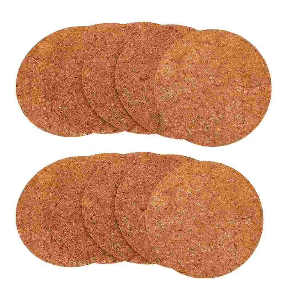 10 Pcs Birdcage Mat Pigeon Breeding Eggs Pads Mats Thicken Nest Natural Nesting Parrot Round Brown Cushion bird cage accessories,bird nest,bird egg nest