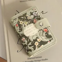 20 poches pour cartes femmes portefeuilles en cuir PU grande capacité sac d'argent léger étanche porte-cartes de visite femmes 5