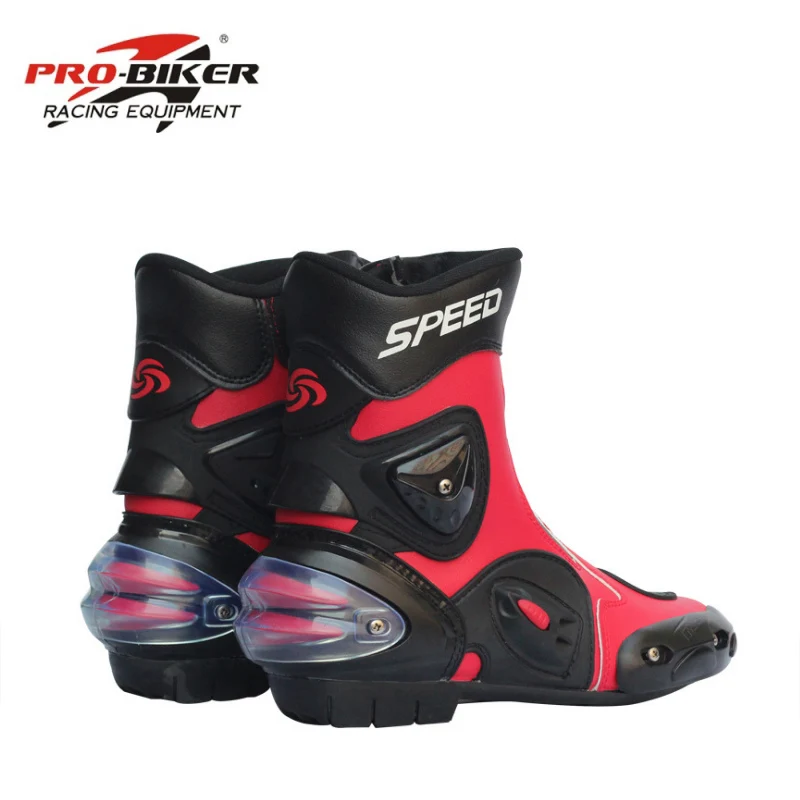 PRO-BIKER SPEED BIKERS Motorcycle Racing Boots Motorcycle Riding Boots Men Motocross Off-Road Motorbike Moto Shoes A004
