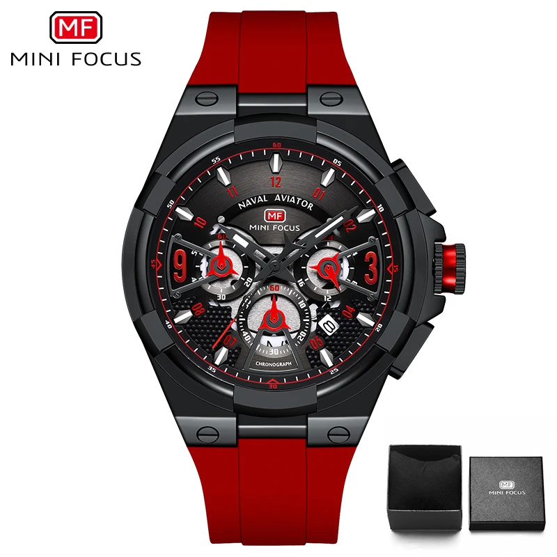 MINI FOCUS Luxury Brand Man Quartz Watches Fashion Waterproof Calendar Date Wristwatch Mens Business Luminous Watch Sport Clock 
