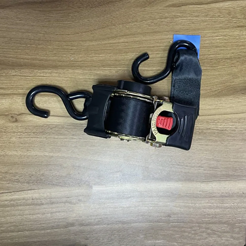 Auto Retractable Ratchet Strap 5cm x 30cm Tie Down Cargo Lashing Double S Hook for Motorcycle off-road vehicle ship Kart Trailer 1PC tie down belts