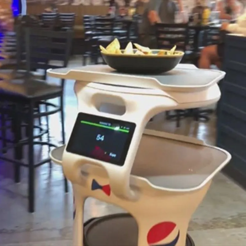 Robot da cameriere Uwant Hotel Conservazione di cibo Robot da consegna commerciale Robot da cameriere per consegna bevande - immagine 5