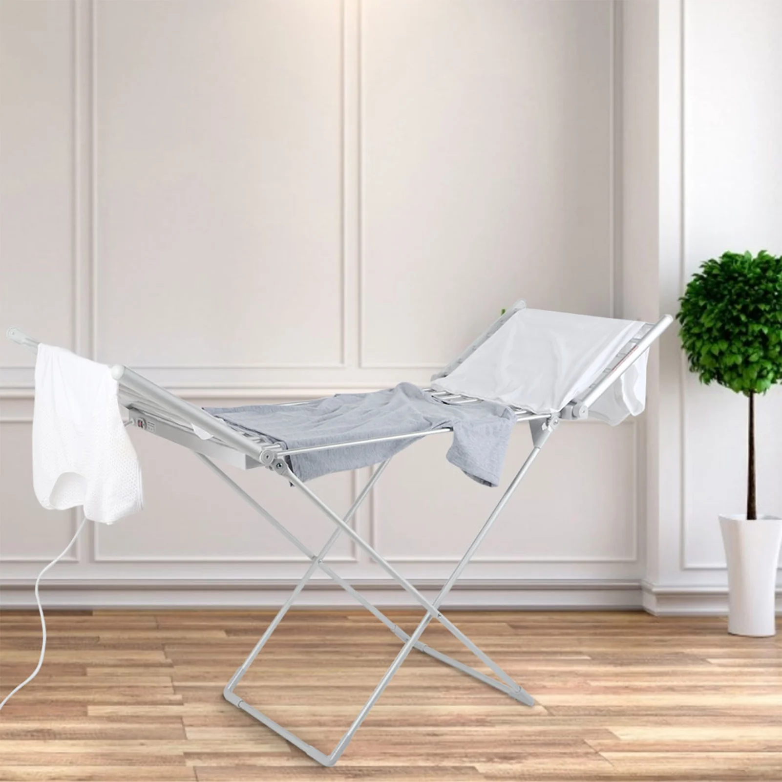 220V Electric Clothes Dryer Portable Folding Drying Rack Clothes Drying Machine Aluminum Alloy Constant Temperature 3