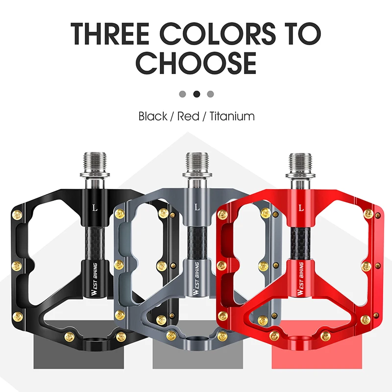 Lightweight Non-Slip Bike Pedals – Universal Mountain & Road Bicycle Pedals For BMX, Orange