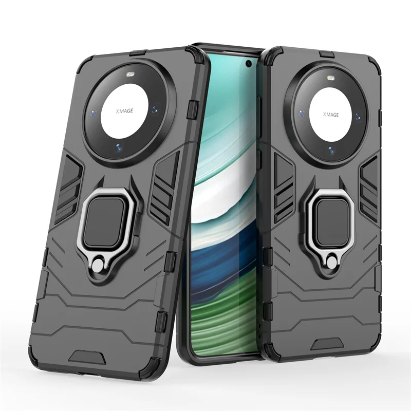 Per Huawei Mate 60 Custodia Per Huawei Mate 60 50 Pro Cover Funda Shell Anello Paraurti Cavalletto Copertura Magnetica Per Huawei Mate 60 5G