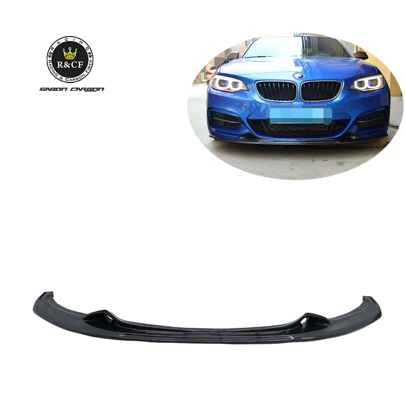 

14-17 F22 M235i Exot стиль углеродное волокно передний бампер губа F22 220i 228i 235i M235i M-sport
