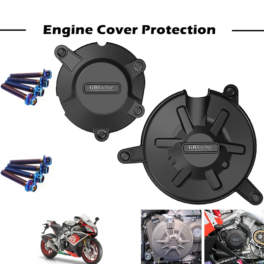 Motorcycles Engine Cover Protection Case For Aprilia RSV4 RSV4RR TUONO V4R GB Racing
