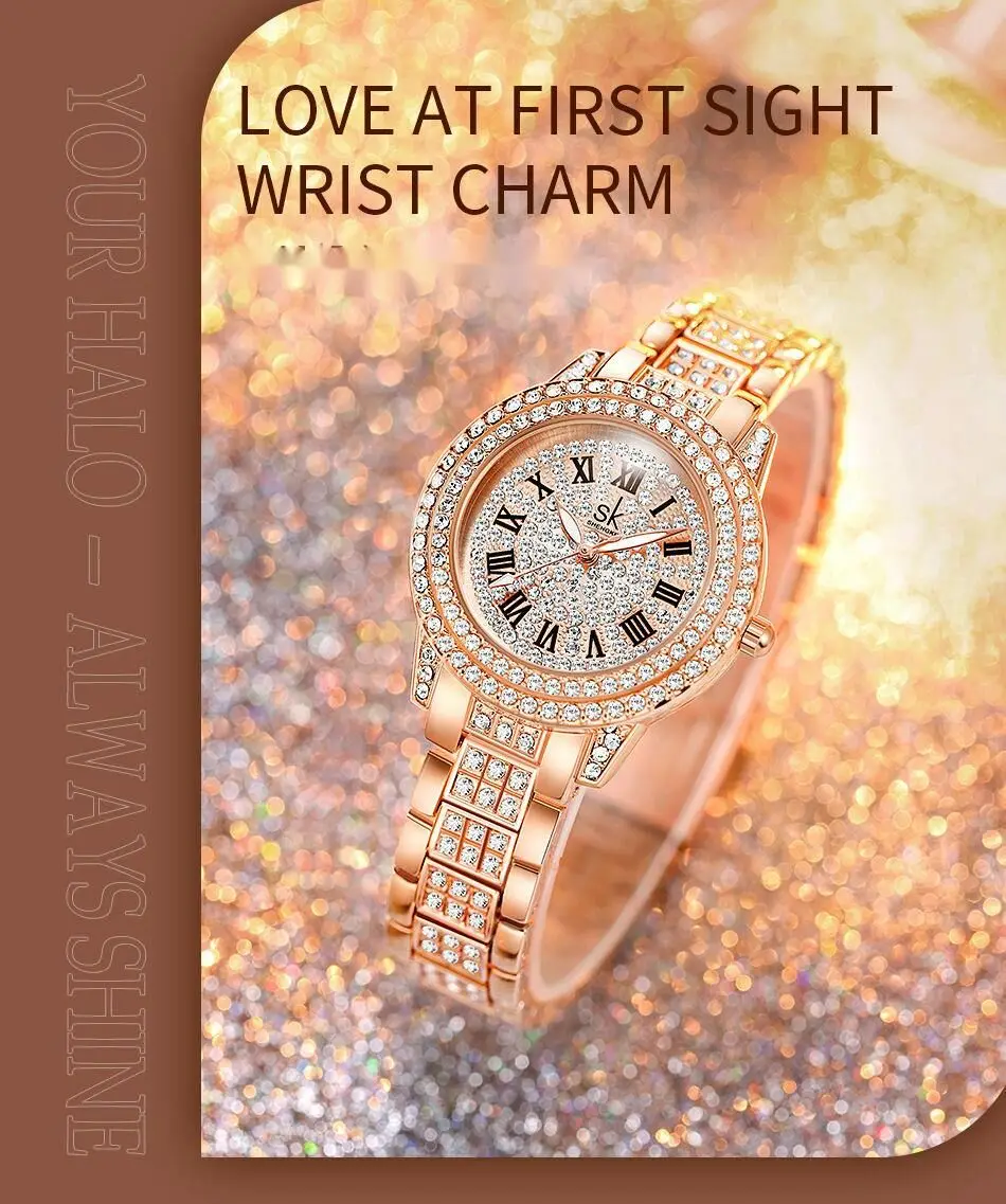 Reloj de cuarzo para mujer elegante moda lujo y diamantes_voghion.com