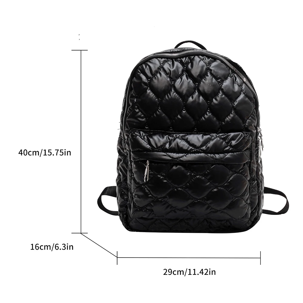 Fashion Ultra Light Fluffy Space Women s Backpack School Backpack Purse Female Travel Bag Women