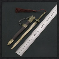 22cm Ancient Famous Sword Weapon Periphery Game Medal Model Samurai Halloween Collection Decorative Ornament Crafts Toys for Boy 2