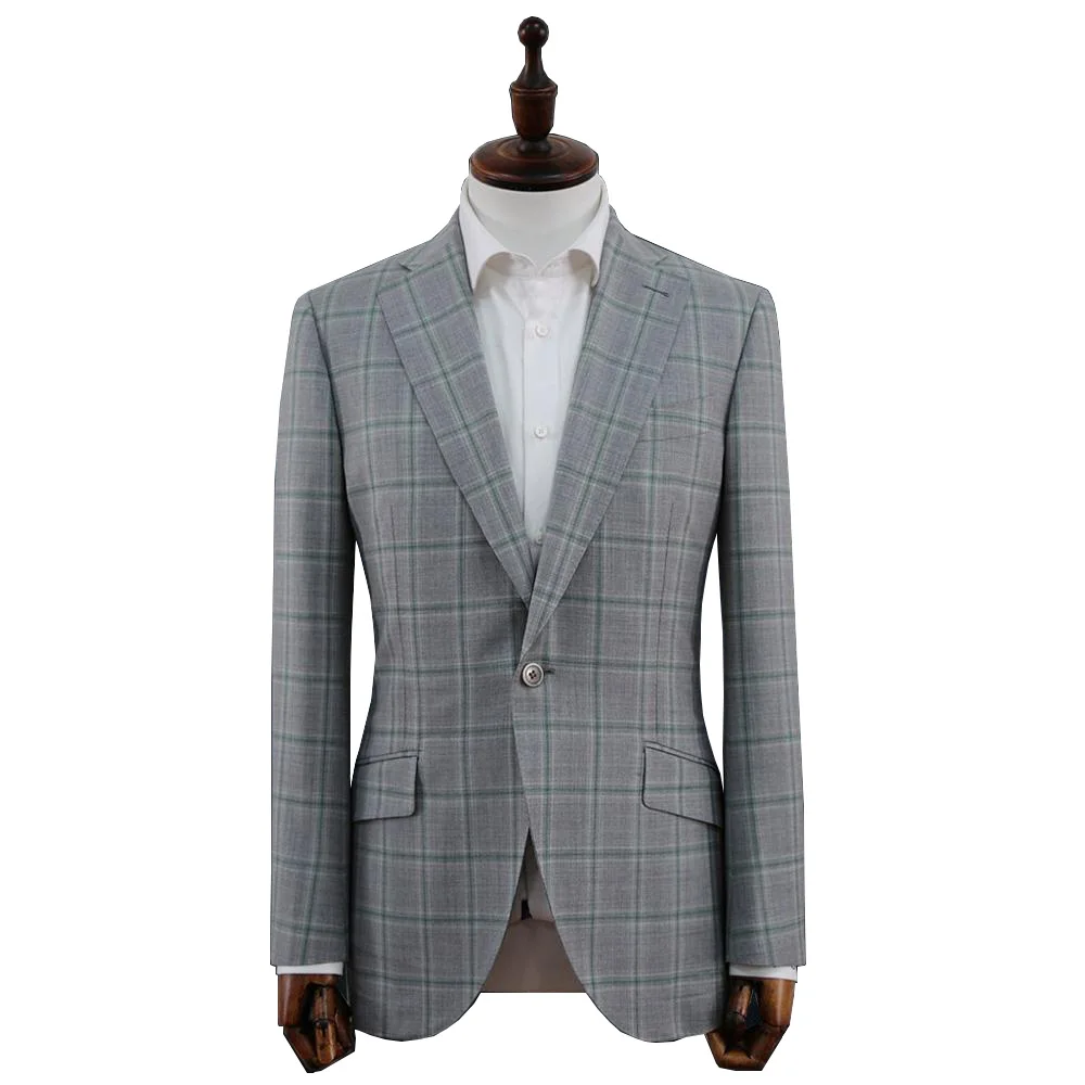 

Men Suit Custom Made 100% Wool Suit Luxury SUPER 140s Wool Business Suit For Men Besopke Suit in Wool Costume Homme de luxe