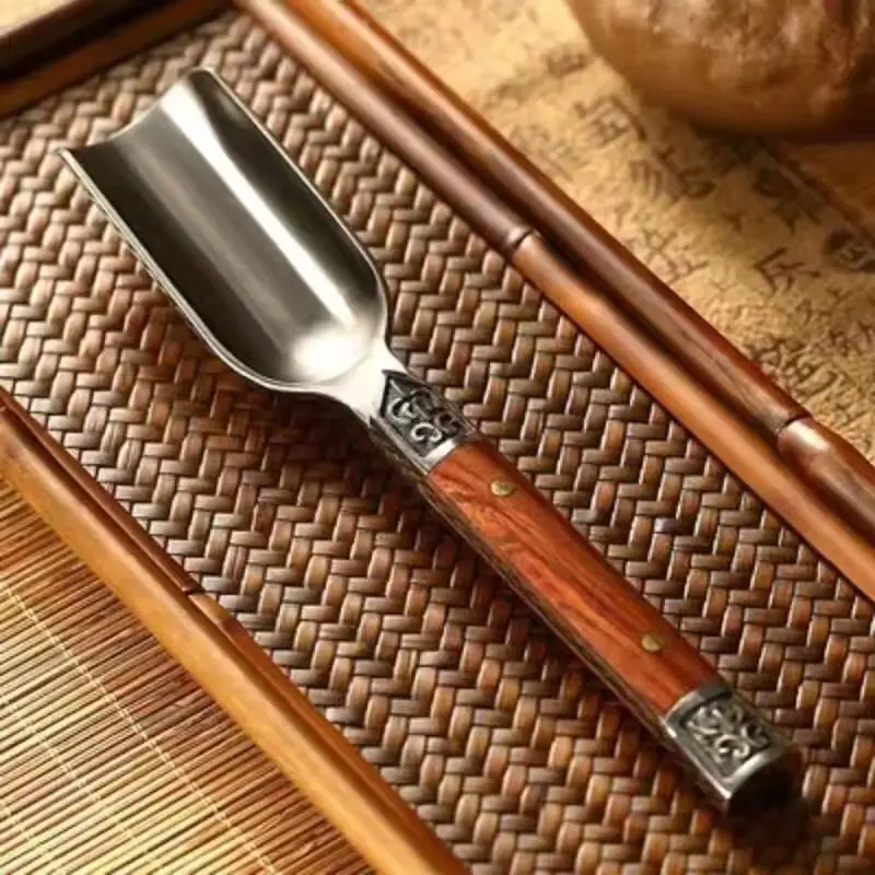 Tea Cutter 304 stainless steel tea spoon tea knife shovel spoon making tool Damascus home Kung Fu set gift set