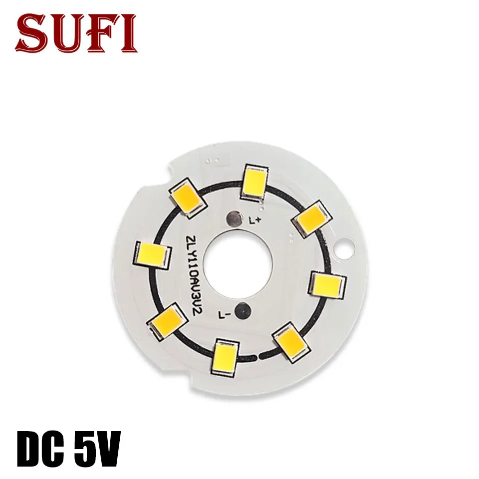 

5 небольших панелей ночного света DC5V 32 мм сферическая светодиодная панель светодиодная лампа чип сенсорный двухцветная лампа USB кабельная батарея