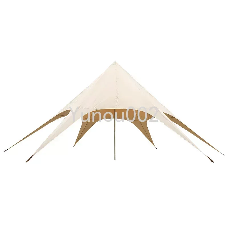 

Camping Thickened Sunscreen and Rainproof Canopy Double-peak Canopy Cloud Roof Canopy Tent Large