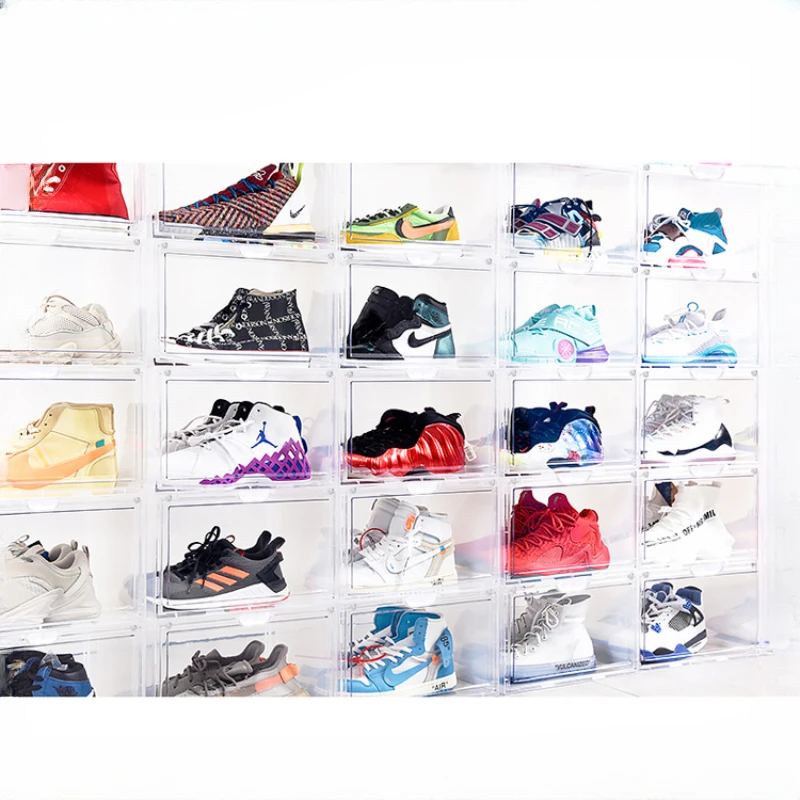 

Shoe storage artifact shoes storage folding sneakers shoe rack