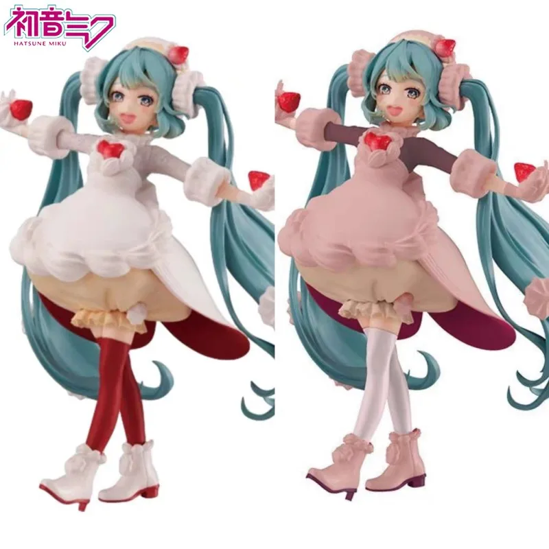 フィギュア初音ミクアクションフィギュアオリジナルのイチゴpvcコレクタブルフィギュア装飾ギフト