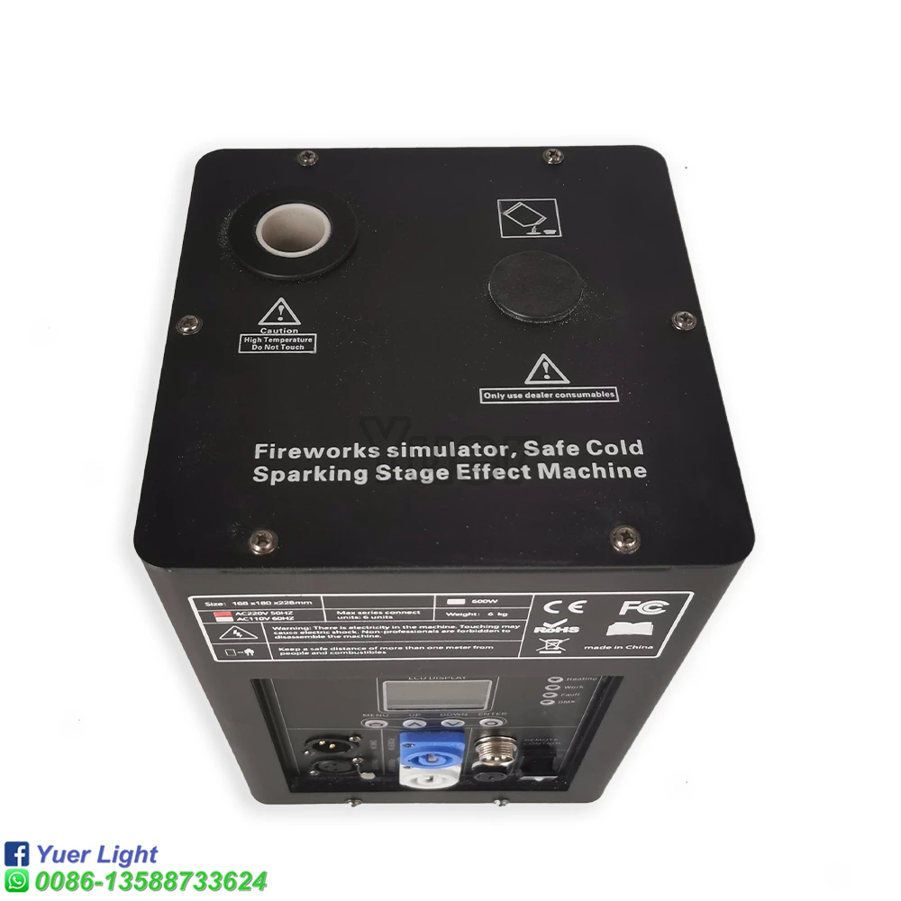 2Pcs/Lot cold sparks machine with Flight Case 600w Cold Firework Machine DMX Remote Control Sparking Spark Machine For  Wedding