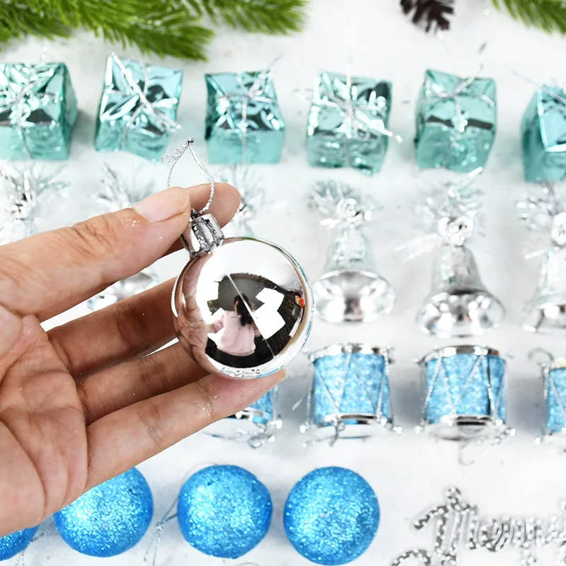 32Pcs/box Christmas Ball Ornaments Xmas Tree Hanging Pendants Set Merry Christmas Decorations For Home Navidad New Year Gifts