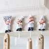 Powerful Cartoon Chef Racks Holders Hook Adhesive Door Clothes Coat Hat Bathroom Towel Hook Hanger Kitchen Wall Key Holder 5