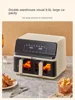 Bear 8L Air Fryer Multi-Functional Large Capacity French Fries Machine Visual Deep Frying Pan Household Double Barrel Kitchen 3