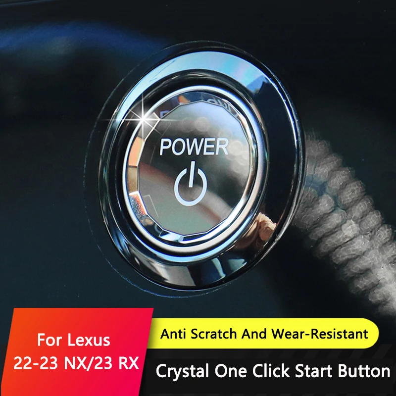 Lexus Car Button QHCP Engine Start Stop Button Cover Car Crystal Ignition Cover Sticker ...