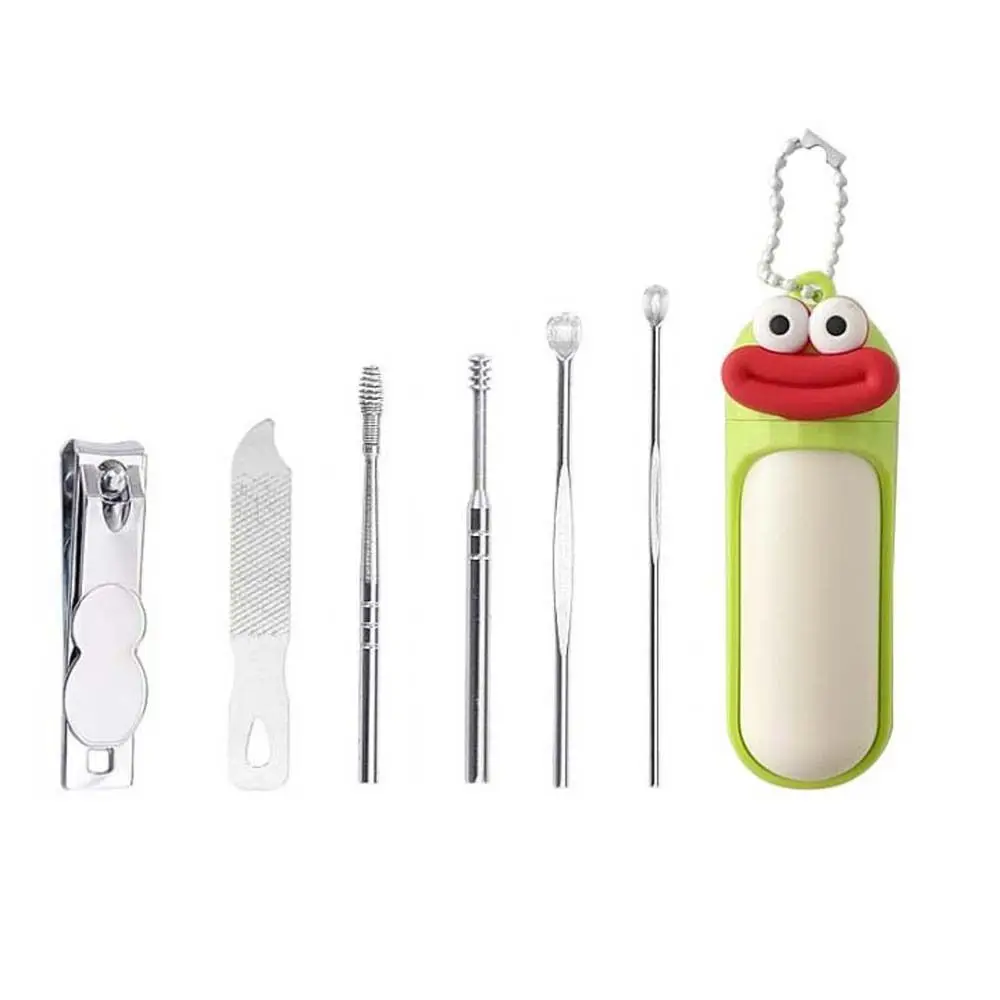 Manicure Tool Cute Nail Clipper Nail Cutting Pliers Chain Pendant Mini Nail File Nail Care Stainless Steel Cartoon Nail Sanding 4