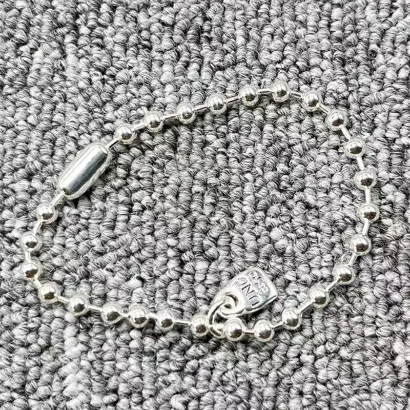 

Новинка 2022 г., изысканный модный гальванический браслет unode 50 из серебра 925 пробы с шариками, ювелирные подарки