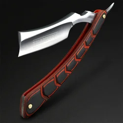 Blood Sandalwood Folding Razor JP440C Stainless Steel High Hardness Sharp Straight Razor Men's Razor