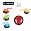 Educational Answer Buzzer Set 4pcs Recordable Talking Button Children Interactive Toy Family Game Competition Props Toys 4