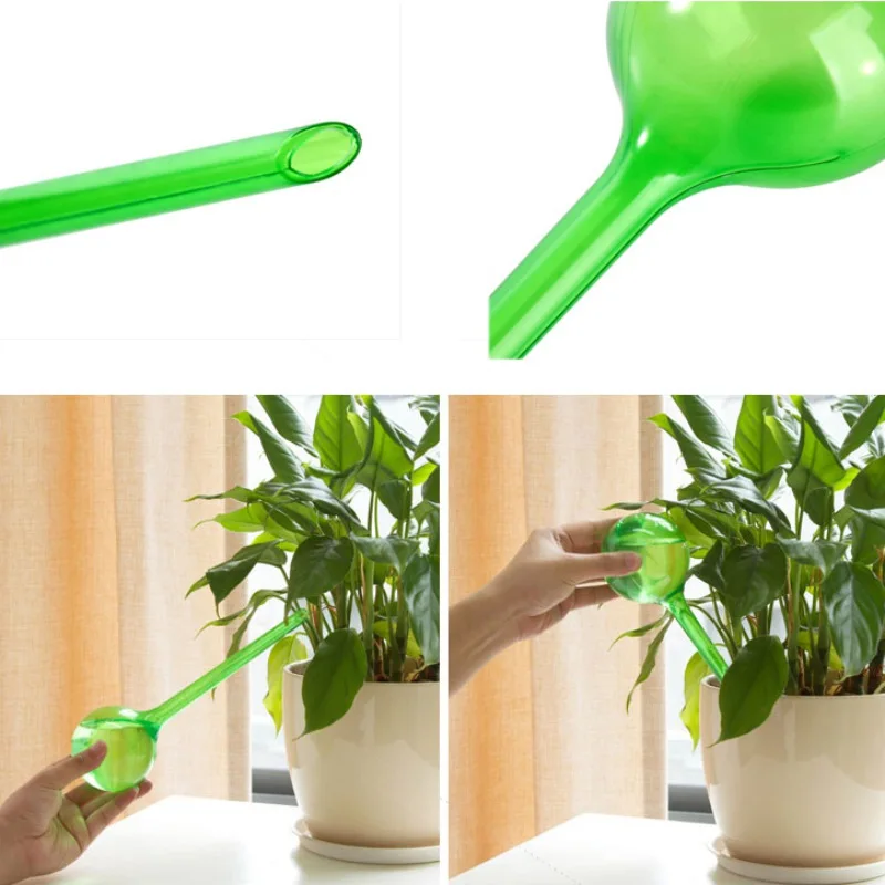 Automatic Plant Watering Bulbs Self-Watering Globes Plastic Ball House Garden Water Can Houseplant Device Drip Irrigation System self watering globes
