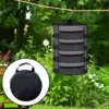 Herb Drying Rack Collapsible 4 Layer Breathable Herb Dryer Herb Drying Hanger 4