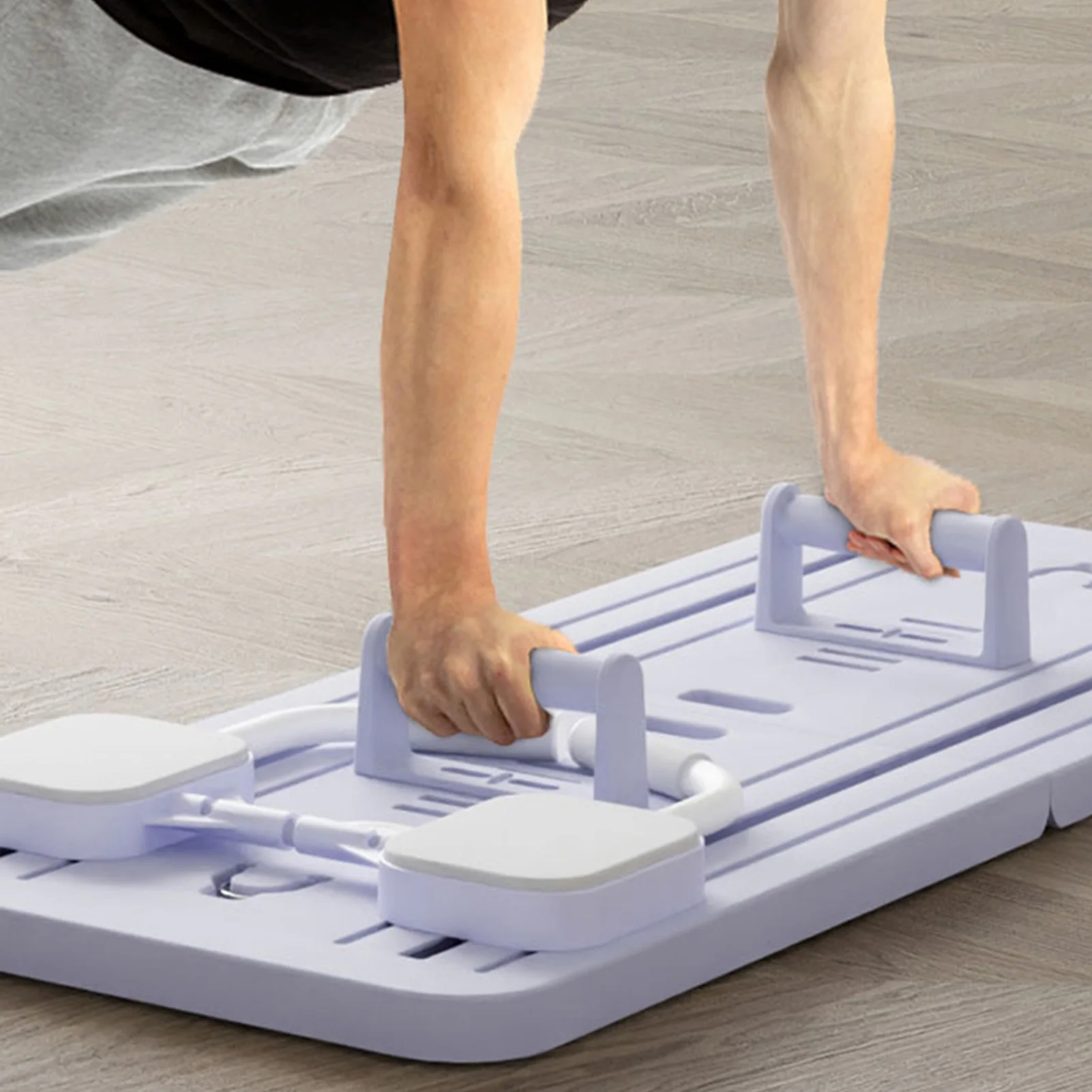 Push Up Board Ab Wheel Wheel 4 in 1 Multifunction Abs Workout Equipment Core Strength Training with Elbow Pads and Timer for Hom