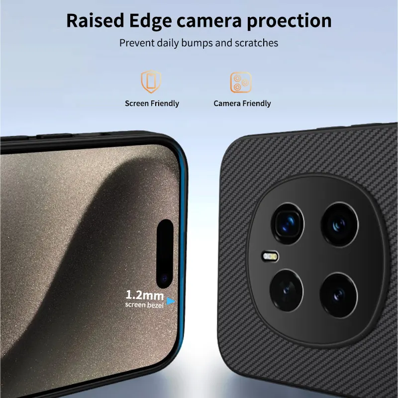 Magnetic Carbon Fiber Texture Phone Case with Magsafe-Compatible Protection