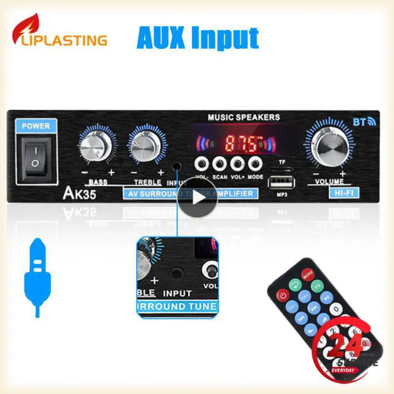 

380 800W Home Digital Amplifiers Audio 110-240V Bass Audio Power Amplifier Hifi FM Auto Music Subwoofer Speakers