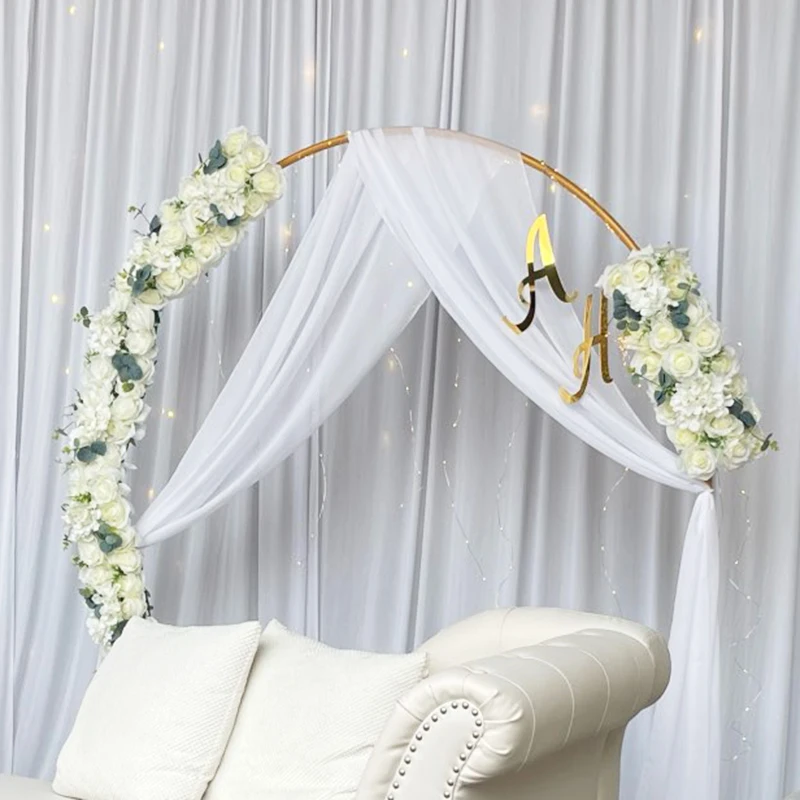 

White Wedding Arch Flowers Peony Rose Artificial Flower Row for Wedding Arch Arrangement Fake Flower Plant Wall Decoration