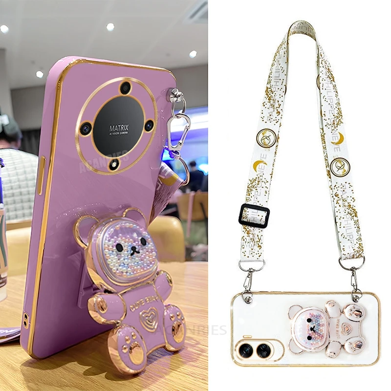 Silicone Bear Crossbody Lanyard Case - Magic Series