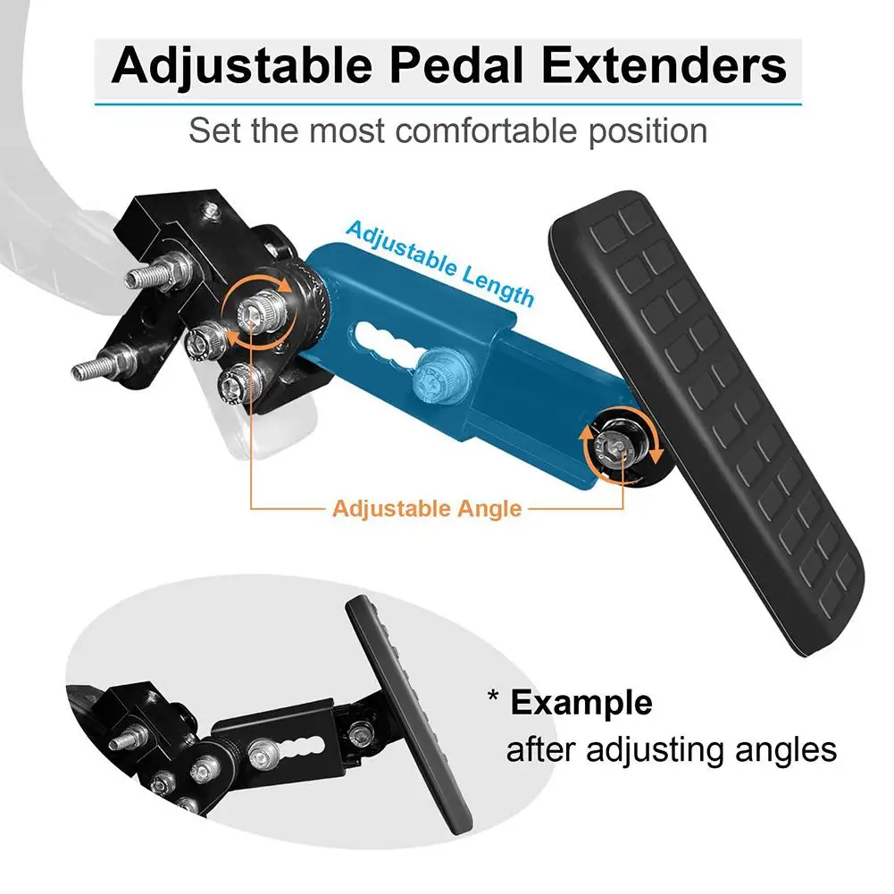 Car Pedal Extenders Kit Gas and Brake Pedal Extenders for Car Auto Lift Extender Adjustable Extension Device for Short car pedal extenders