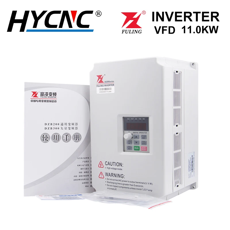 

Fuling Инвертор VFD 11 кВт 220 В 380 В трехфазный выходной инвертор контроллер скорости двигателя для преобразования частоты шпинделя привод переменного тока