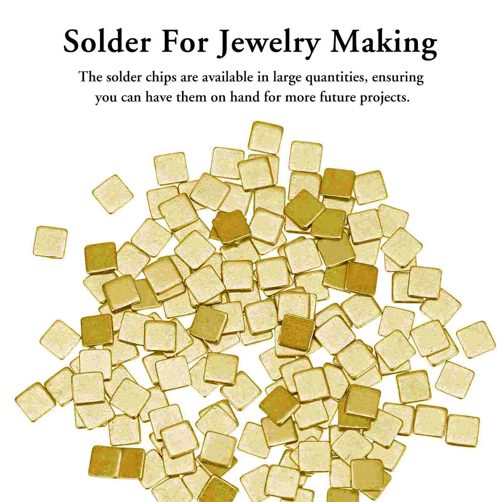 Solder Jewelry Supplies Gold Chip Solder Jewelry Precut Chips Solder Flux Ultra Tiny Medium Density Easy DIY