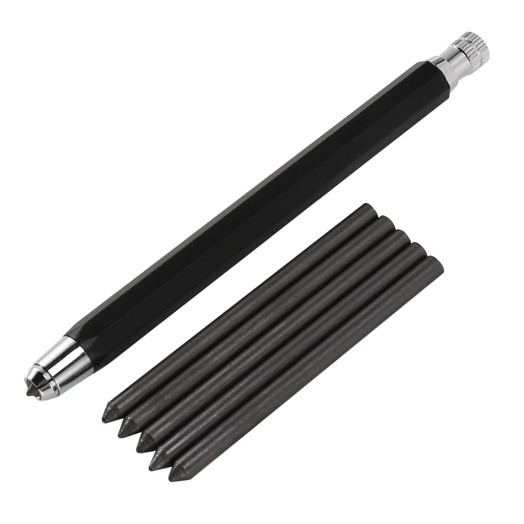 

1 Set 5.6mm Metal Lead Holder Automatic Mechanical Graphite Pencil for Drawing Shading Crafting Art Sketching