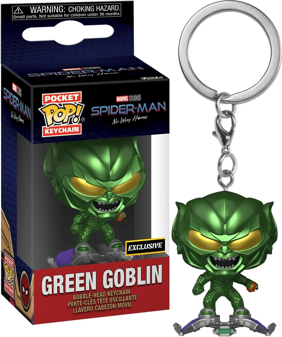 Nieuwe Funko Pop Verwondert Spider-Man Spider-Gwen Groene Goblin Zombie  Jager Spidey Peter Parker Mysterio Sleutelhanger Vinyl Figuur Speelgoed -  AliExpress, image size:921x1098