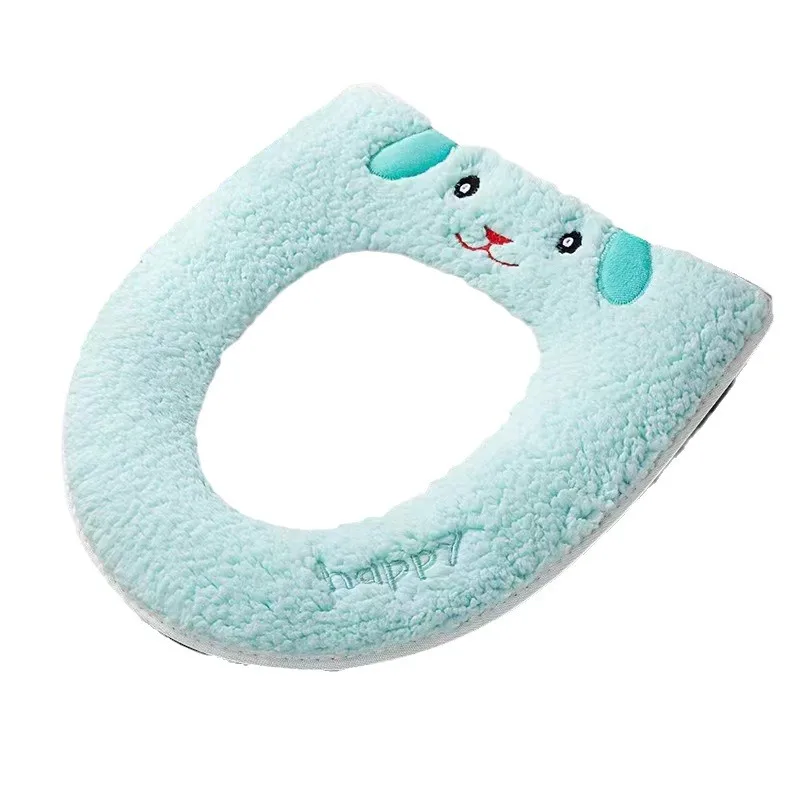 Soft Toilet Seat Cover Home Wc Warm Cushion for Closestool pads zipper toilet potty mat winter four seasons universal Cape case 6
